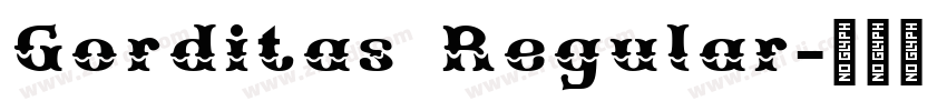 Gorditas Regular字体转换 Gorditas Regular字体转换